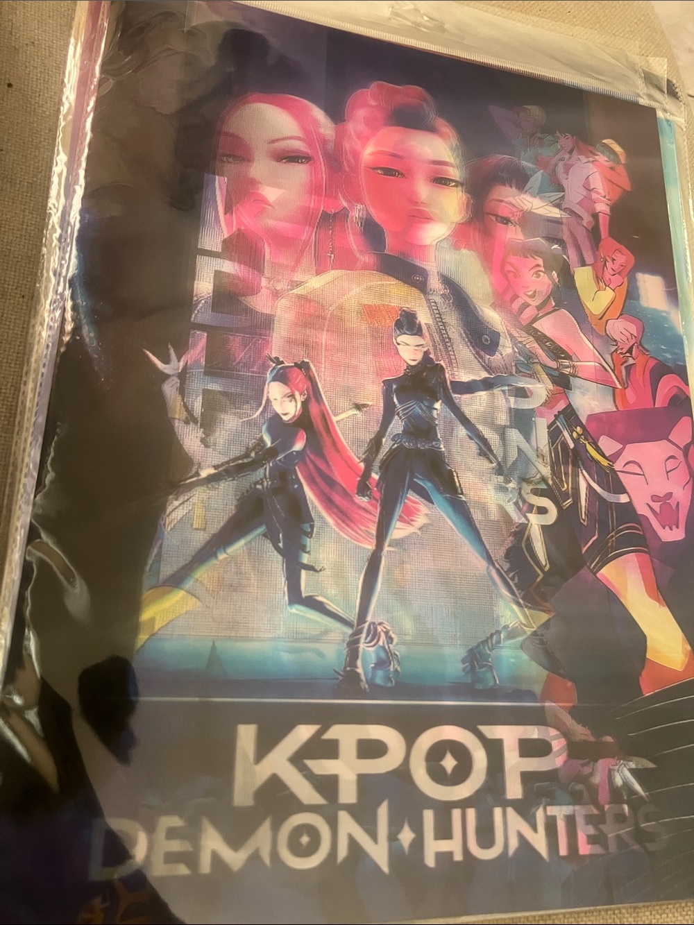 K-Pop Demon Hunters 3D Black and Pink